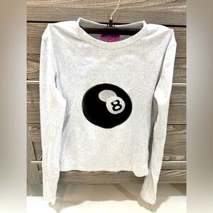 Edikted Magic 8 ball long sleeve shirt